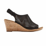 Rockport Women BRIAH PERF SLING BLACK/NUBUCK