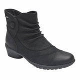 Rockport Women RAVEN WATERPROOF BUTTON BT BLACK/NUBUCK WP