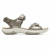 Rockport Women FRANKLIN THREE STRAP TAUPE/METALLIC LEATHER